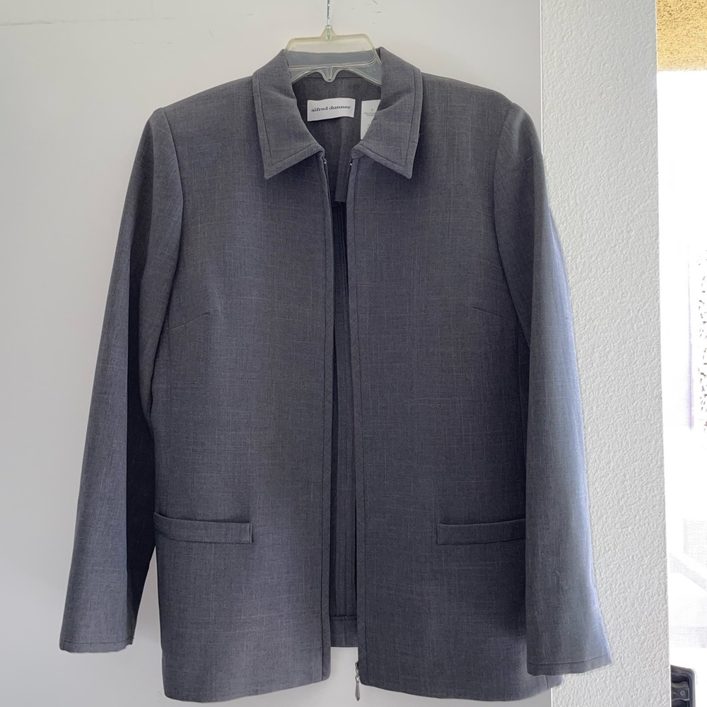 Alfred Dunner Zip Work Jacket